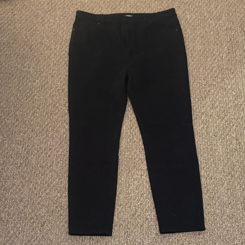 United Colors Of Benetton Black Pants Size 12
